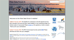 Desktop Screenshot of polar-data-forum.org