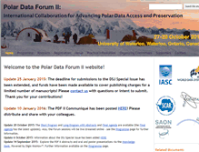 Tablet Screenshot of polar-data-forum.org